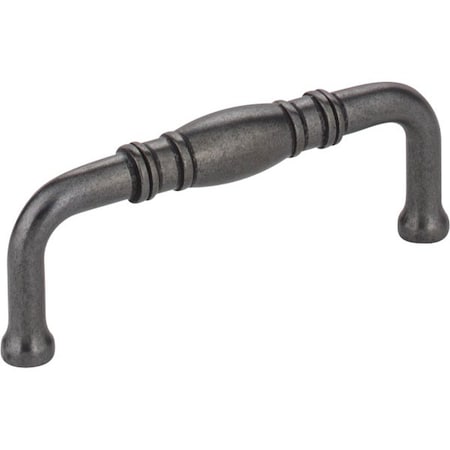 Jeffrey Alexander 3" Center-to-Center Gun Metal Durham Cabinet Pull Z290-3-DACM